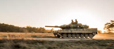 Wartofta kompani p4 genomför beredskapskontroll med stridsvagn 122 på Gotland.