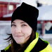 Amanda Nordmark är skyttesoldat GSS/T och flygplatsrandman vid Kiruna Airport. 